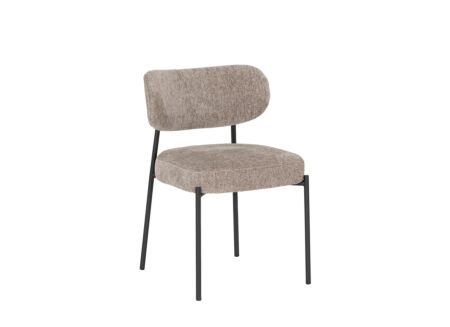 Stoel Alien 43x43x76cm - stof - taupe