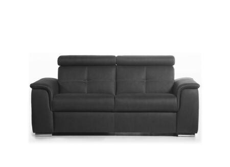 Zetel Theo 2-zit - microfiber - antraciet