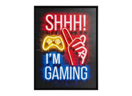 Print op canvas Game On LED 45x60cm