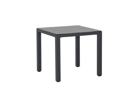 Table de jardin Breeze 80x80x74cm - aluminium - gris