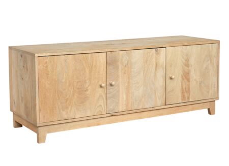 Tv-meubel Morgane 135cm - mango massief - naturel