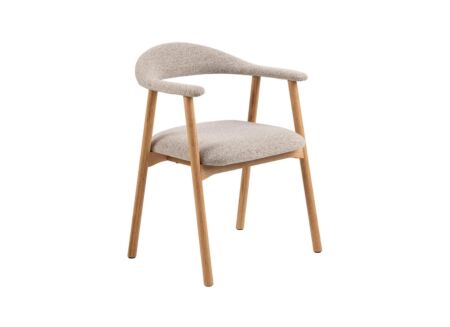 Stoel 56x54x75,5cm - bouclé - beige