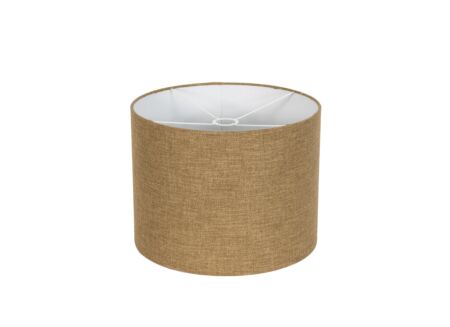 Abat-jour Ø35cm - tissu - caramel