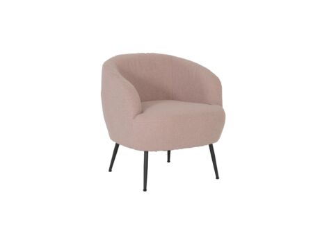 Fauteuil Teddy Bear 68x70x73cm - bouclé - roze