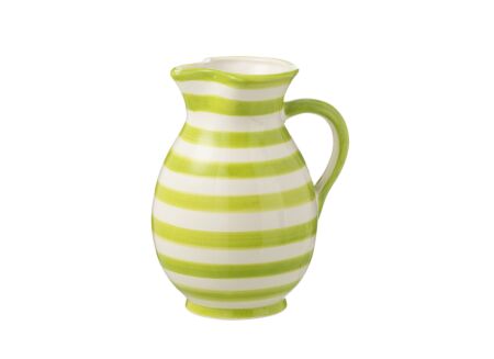 Karaf Grana H21cm - keramiek - groen/wit