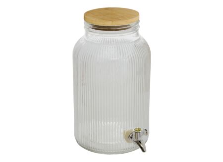 Drankdispenser Line 6L - glas - transparant