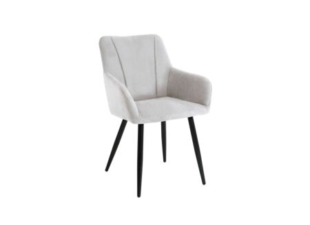 Stoel Sallie 58x64x84cm - stof - lichtgrijs