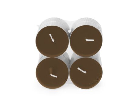 Theelichtjes MAXI Twinkling Touch 10u bruin, 8 stuks