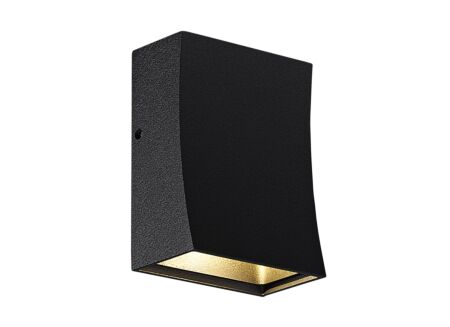 Wandlamp zwart 3W CREE LED