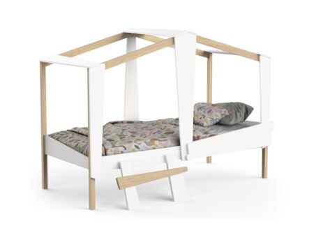 Halfhoogslaper Cabane 90x200cm wit