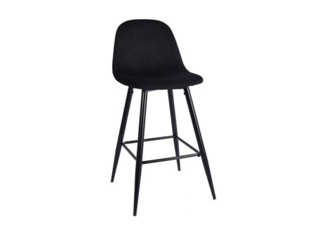 Barstoel Charlton ZH66cm - stof - zwart