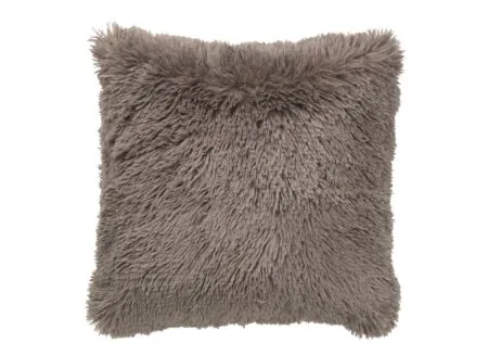 Coussin Fluffy 45x45cm taupe - Coussin Fluffy 45x45cm - tissu - driftwood