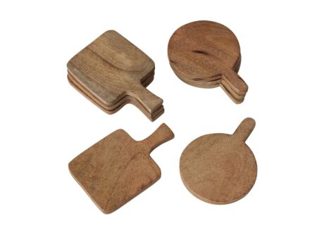 Onderzetters voor glazen Choppy 15x10cm set van 4