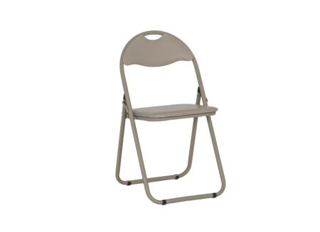 Klapstoel Aldo 44x48x80cm - kunststof - taupe