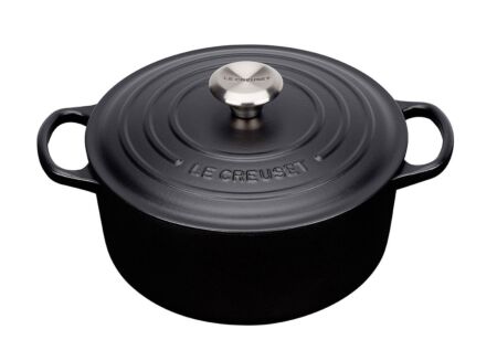 Stoofpot Le Creuset Ø22cm mat zwart