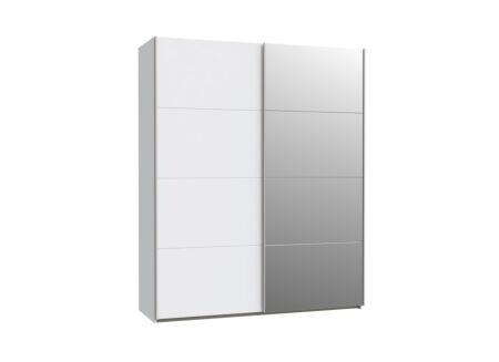 Schuifdeurkast Schach & Mat 170cm - decor - wit