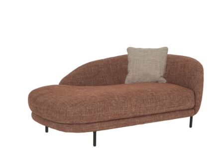 Chaise longue Carre 170x100x78cm - stof - bordeaux