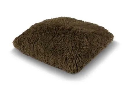 Aperçu - Coussin Fluffy 60x60cm - tissu - military olive