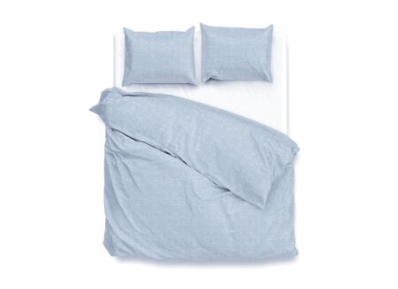 Dekbedovertrek Zohome 140x220cm - katoen - sky blue