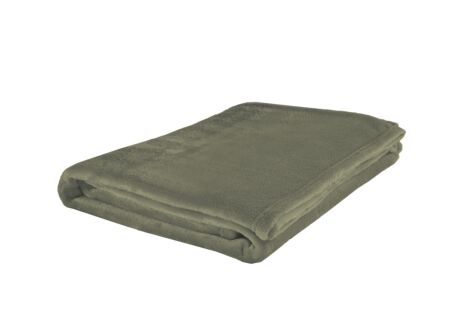 Plaid Abby 240x220cm - fleece - vert mousse