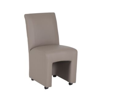 Stoel Vigo 46x57x92cm - lederlook - camel