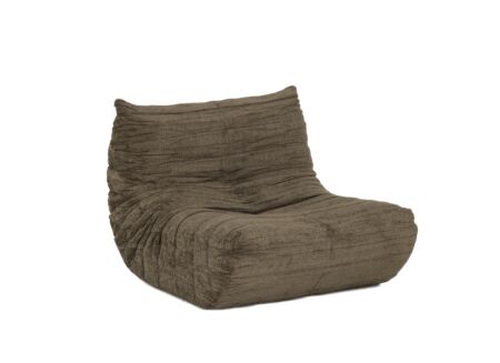 Fauteuil Ragazzi 83x100x74cm - stof - donker kaki groen