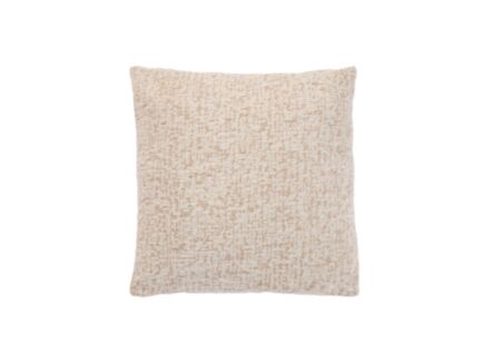 Kussen Esbly 43x43cm - stof - creme & zand