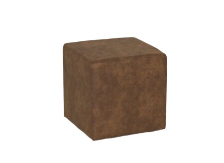 Poef Lofoten 46x46cm stof cognac