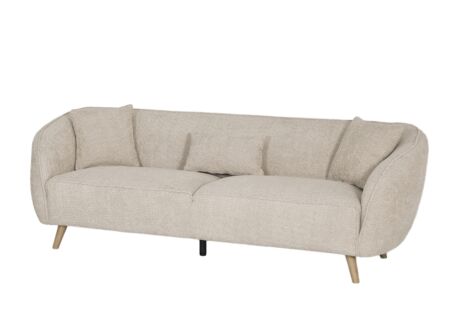 Zetel Momo 3-zit - polyestervezel - beige