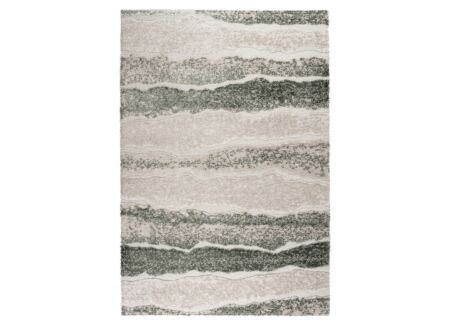 Tapijt Madagaskar 133x195cm - polyestervezel - beige & groen