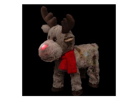 Kerstdecoratie Dansend Rendier H29cm