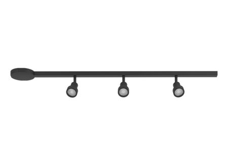 Ledspot EasyT met 3 spots 4W GU10 aluminium zwart