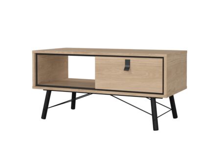 Salontafel Ry 102x49cm - decor - bruin & zwart