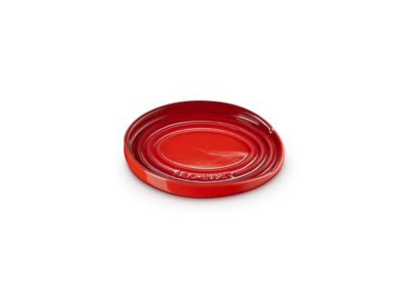 Lepelhouder Ovaal 15x11cm - stoneware - kersenrood