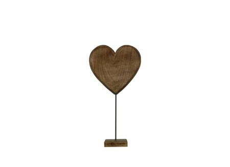 Deco Staand hart H27cm
