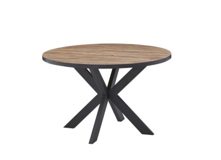 Ronde tafel Estrella Etienne Ø120cm - meubelplaat - industrial oak