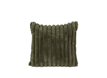 Kussen Gabriella 45x45cm - imitatie konijnenvacht - groen