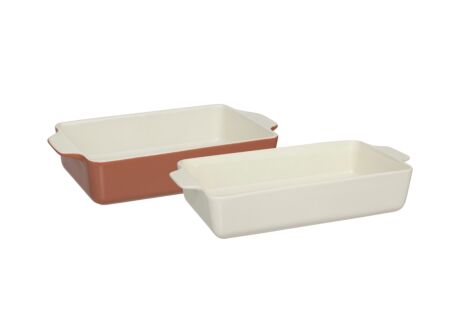 Ovenschaal 31x18cm - keramiek - multicolor
