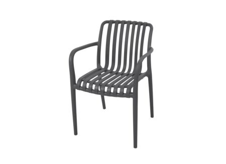 Tuinstoel Cute 46x58x81cm - kunststof - grijs