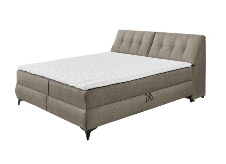 Bedbox Atlantis 180x200cm met opbergruimte stof espresso