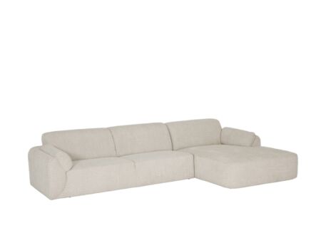 Hoeksalon Arad 318x171cm - stof - beige