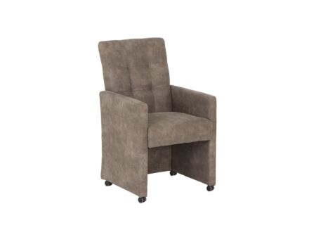 Stoel Bilbao 59x57x97cm - stof - mocca preston