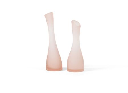 Vaas Soliflower Organisch Mat Big Ø7,5x24cm - glas - zalm