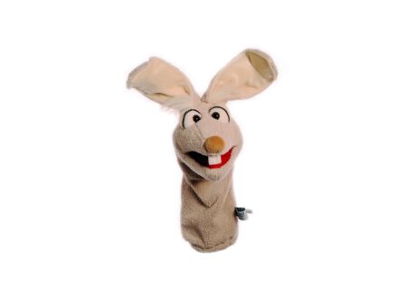 Handpop Mampfred the rabbit H38cm - polyester - beige