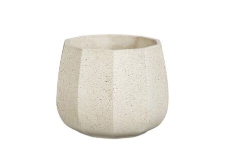 Bloempot Lennart H13cm - keramiek - crème