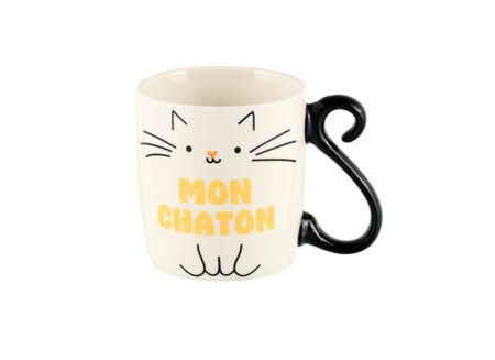 Mok Houba Mon Chaton 50cl - porselein - multicolor