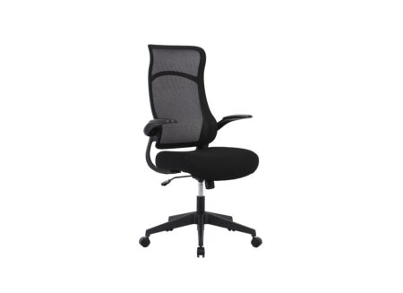 Bureaustoel Flash 67x63,50x110,50cm - stof - zwart