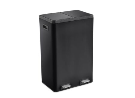 Pedaalemmer Zuck 2x30L - kunststof - mat zwart