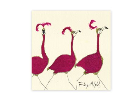 Serviette Friday Night 33x33cm roze 20 stuks