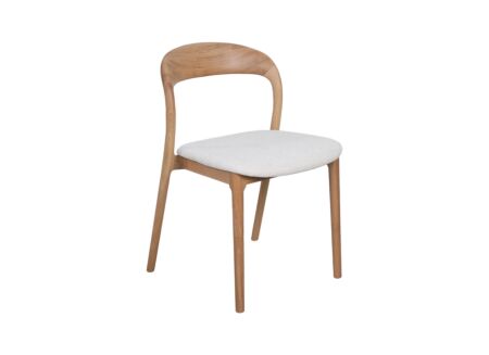 Stoel Pedro 49,5x57x77,5cm - eik massief - white oak